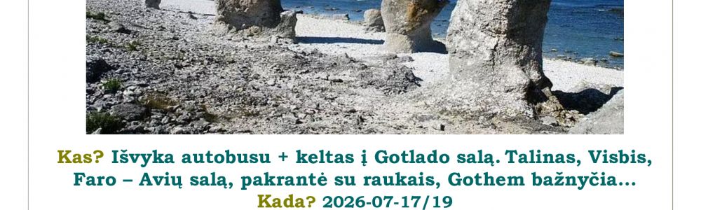 BALTIJOS JŪROS BRANGAKMENIS: KRUIZAS Į GOTLANDO ŠIRDĮ